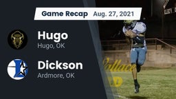 Recap: Hugo  vs. Dickson  2021