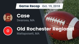 Recap: Case  vs. Old Rochester Regional  2018