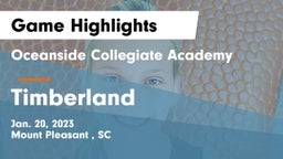 Oceanside Collegiate Academy vs Timberland  Game Highlights - Jan. 20, 2023