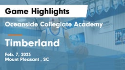 Oceanside Collegiate Academy vs Timberland  Game Highlights - Feb. 7, 2023