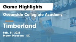 Oceanside Collegiate Academy vs Timberland  Game Highlights - Feb. 11, 2023