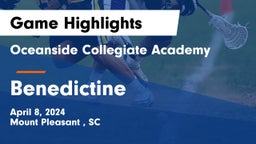 Oceanside Collegiate Academy vs Benedictine  Game Highlights - April 8, 2024