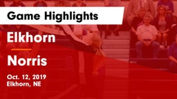 Elkhorn  vs Norris  Game Highlights - Oct. 12, 2019