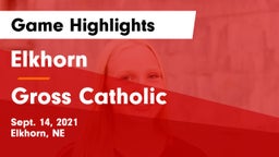 Elkhorn  vs Gross Catholic  Game Highlights - Sept. 14, 2021