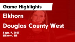 Elkhorn  vs Douglas County West  Game Highlights - Sept. 9, 2023