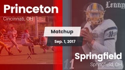 Matchup: Princeton vs. Springfield  2017