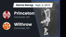 Recap: Princeton  vs. Withrow  2019