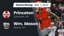 Recap: Princeton  vs. Wm. Mason  2019