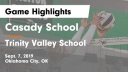 Casady School vs Trinity Valley School Game Highlights - Sept. 7, 2019