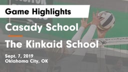 Casady School vs The Kinkaid School Game Highlights - Sept. 7, 2019