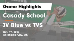 Casady School vs JV Blue vs TVS Game Highlights - Oct. 19, 2019