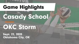 Casady School vs OKC Storm Game Highlights - Sept. 22, 2020