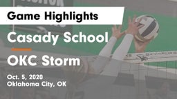 Casady School vs OKC Storm Game Highlights - Oct. 5, 2020