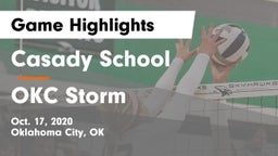 Casady School vs OKC Storm Game Highlights - Oct. 17, 2020