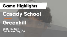 Casady School vs Greenhill  Game Highlights - Sept. 10, 2021