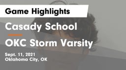 Casady School vs OKC Storm Varsity Game Highlights - Sept. 11, 2021