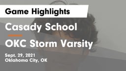 Casady School vs OKC Storm Varsity Game Highlights - Sept. 29, 2021