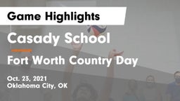 Casady School vs Fort Worth Country Day  Game Highlights - Oct. 23, 2021