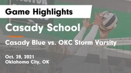 Casady School vs Casady Blue vs. OKC Storm Varsity Game Highlights - Oct. 28, 2021