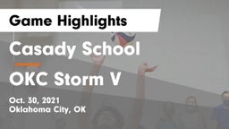 Casady School vs OKC Storm V Game Highlights - Oct. 30, 2021