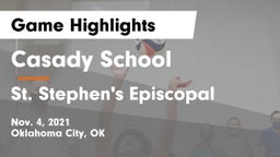 Casady School vs St. Stephen's Episcopal  Game Highlights - Nov. 4, 2021