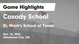 Casady School vs St. Mark's School of Texas Game Highlights - Oct. 14, 2022
