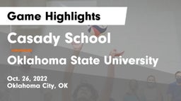 Casady School vs Oklahoma State University Game Highlights - Oct. 26, 2022