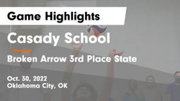 Casady School vs Broken Arrow 3rd Place State Game Highlights - Oct. 30, 2022