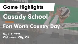 Casady School vs Fort Worth Country Day  Game Highlights - Sept. 9, 2023