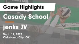 Casady School vs jenks JV Game Highlights - Sept. 12, 2023