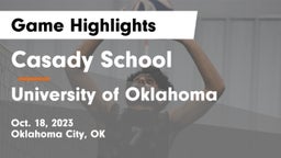 Casady School vs University of Oklahoma Game Highlights - Oct. 18, 2023