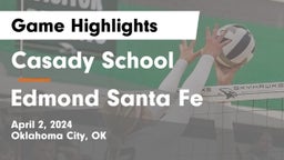 Casady School vs Edmond Santa Fe Game Highlights - April 2, 2024
