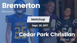 Matchup: Bremerton High vs. Cedar Park Christian  2017
