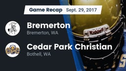 Recap: Bremerton  vs. Cedar Park Christian  2017