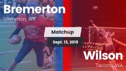 Matchup: Bremerton High vs. Wilson  2019