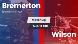 Matchup: Bremerton High vs. Wilson  2019