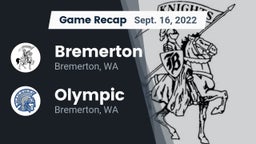 Recap: Bremerton  vs. Olympic  2022