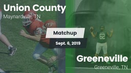 Matchup: Union County High Sc vs. Greeneville  2019