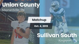 Matchup: Union County High Sc vs. Sullivan South  2019