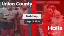 Matchup: Union County High Sc vs. Halls  2020