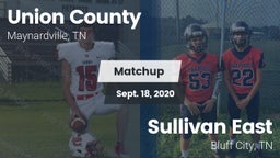 Matchup: Union County High Sc vs. Sullivan East  2020