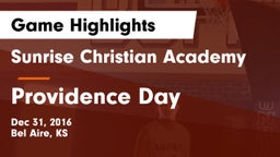 Sunrise Christian Academy vs Providence Day  Game Highlights - Dec 31, 2016