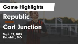 Republic  vs Carl Junction  Game Highlights - Sept. 19, 2023