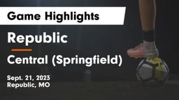 Republic  vs Central  (Springfield) Game Highlights - Sept. 21, 2023