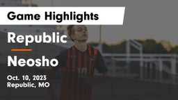 Republic  vs Neosho  Game Highlights - Oct. 10, 2023