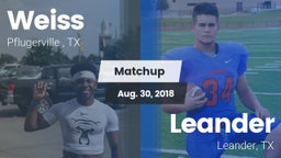 Matchup: Weiss  vs. Leander  2018