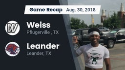 Recap: Weiss  vs. Leander  2018