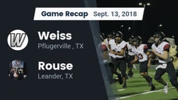 Recap: Weiss  vs. Rouse  2018