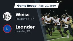 Recap: Weiss  vs. Leander  2019