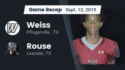 Recap: Weiss  vs. Rouse  2019
